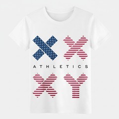 Trendy Patriotic XX XY Athletic Print Tee|Unisex Workout & Casual Hang T-Shirt