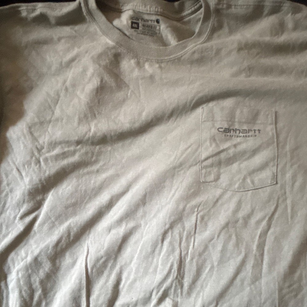 Carhartt Relaxed Fit Pocket Logo Men’s 4XL Gray Short Sleeve Crew Neck Tee