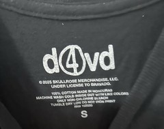 d4vd Withered 2025 World Tour Short Sleeve T Shirt Size: S Black