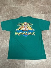 VINTAGE 80s Panama Jack Shirt Mens XL Green Pink Single Stitch USA Parrots