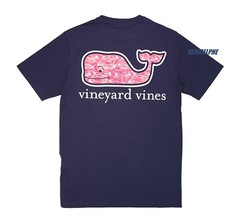 NWT Vineyard Vines Men SS Pocket Crew Neck Tee T-Shirt “DOLPHIN FISH WHALE”