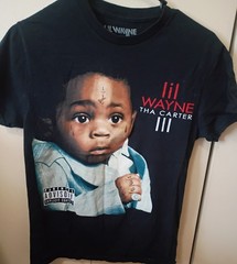 Lil Wayne Tha Carter III size small Graphic T-Shirt Black Size M Rap Hip Hop Tee