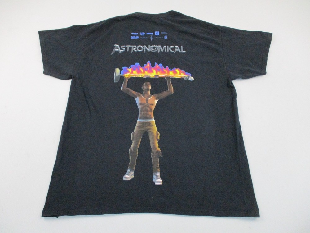 Travis Scott Cactus Jack Shirt Men Medium Black Fortnite Astroworld Kanye Utopia