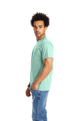 Hanes 5250 Authentic-T Unisex T-Shirt Clean Mint Crew Neck Short Sleeve NEW