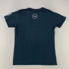 RVCA T-Shirt Men Medium Black Artist Network Program Graphic Tee Skater Casual