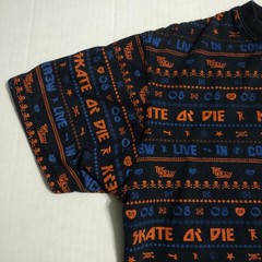 KREW T-Shirt Shirt S Small Skate Or Die Concert TK 08 Black Orange Blue KR3W Tee