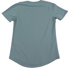 BYLT Drop Cut Lux Tee Mens Medium Light Blue Short Sleeve Curved Hem Comfort