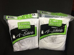 FRUIT OF THE LOOM Men’s A-shirts 6-PACK in Famous Brand SIZES S-5x