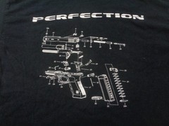 Glock Perfection Shirt Mens XL Black Firearm Schematic Graphic
