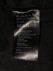 Men’s All Saints ALLIANCE LEATHER SHIRT jacket Medium M (ref106) £99.99!!!!!