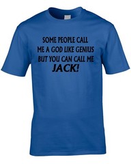 Jack T-Shirt Funny Boys Mens Personalise Any Name Gift Present Boys 80th 30th
