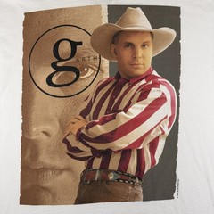 Hanes Beefy T-Shirt Men’s 2XL White Garth Brooks Country Music Band 1997