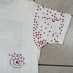 Vintage Art Rebecca L.G. Prescott Adje Designs Hand Etched Hand Painted T Shirt