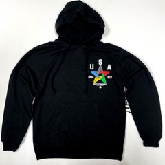 Neff Hooded Sweater USA Black with Aztec Pattern Neff Hoody Neff Hoodie