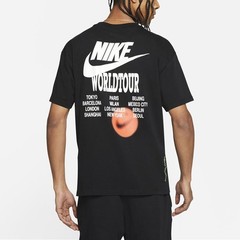 Nike World Tour Commemorative Edition Letter Logo Print Crewneck Short-Sleeve