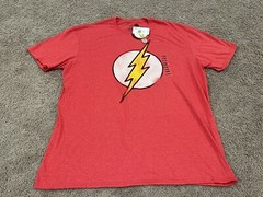 The Flash DC Comics Graphic Logo XL T Shirt Licensed Distressed NWT