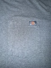 Dickies Men’s Large T-Shirt Short Sleeve Green Cotton/Poly Pocket Tee