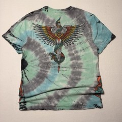 Affliction Black Label Toxic Earth Florida Keys Crystal Wash Y2K Grunge Shirt L