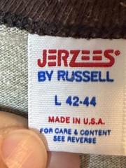VTG 8O’S WILBUR T WEST CONTRACTORS RINGER SHIRT 131