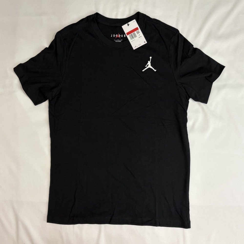 Nike Jordan Men’s Black T-Shirt Sz Large Jumpman Logo DC7485-010