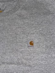 Carhartt Original Fit Gray Pocket T-Shirt Men’s XL Solid Crew Neck Short Sleeve