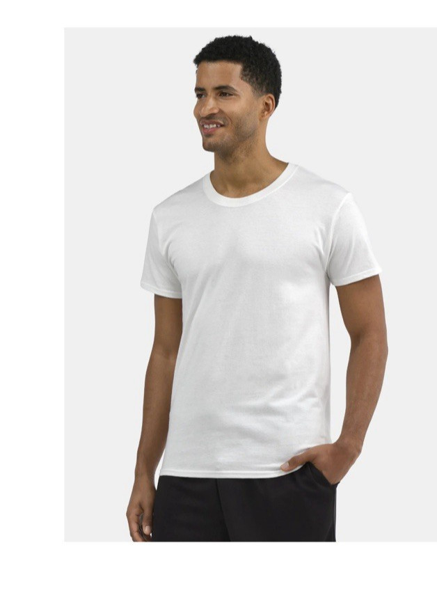 Athletic Works Men’s White Short Sleeve Cotton T-Shirt Size 2XL (50-52) NEW