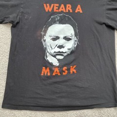Halloween 2 Michael Myers Wear A Mask Shirt Black Size Mens XL