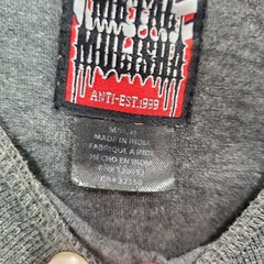 VINTAGE Metal Mulisha Men Shirt Medium Gray Logo Death Cheaters Y2K Tee