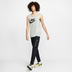 Nike Men’s Sportswear Tank, Dark Grey Heather/Black, Small – Dark Grey Heather/B