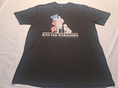 K9’s For Warriors T Shirt Size Large K9s Strong USA Flag Service Dog USA