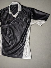 Vintage 90s Diadora Soccer Jersey Collared Football Kit Black Men’s Size Medium