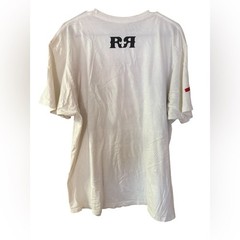 Rock Revival Logo Tee mens sz XL short sleeve white black red foil