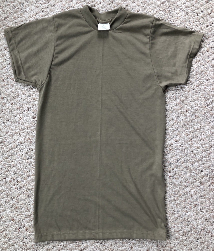 Official US Army T Shirt Mens X-Small, Blank Olive Drab Green by Unicor
