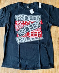 NEW 10.Deep T-shirt Tee Shirt 2XL XXL Extra Large Black Logo Red 10 Deep Vintage