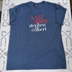 THE LAST SHOW WITH STEPHEN COLBERT Shirt XL Blue