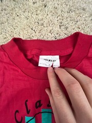 VTG Dockers T Shirt USA Cotton Red “classic Dockers Trademark” Size Medium