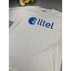 Vintage Alltel Wireless 90s/Y2K Graphic TShirt Mens XL White Cotton Fruit Loom