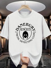 Letter Graphic Print T-Shirt Casual Sport Streetwear Summer Tee