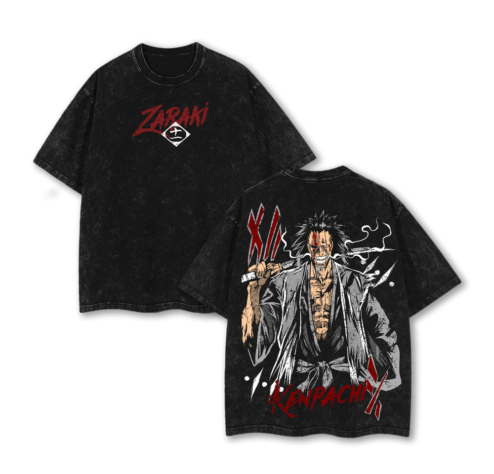 Bleach Zaraki Kenpachi Savage Battle Anime Comfort Colors T-Shirt