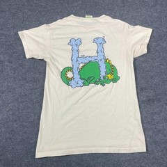 VTG Huf T Shirt Mens Small S Beige Magic Dragon Skater Skateboarding Streetwear