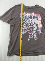 Y2K Marvel Venom Graphic T-Shirt Men’s XL Gray Comic Tee