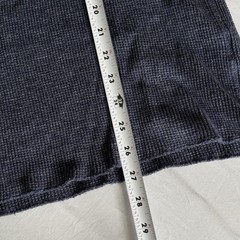 Wallace & Barnes Henley Thermal Mens Large Waffle Knit Workwear Pullover Blue