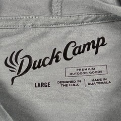 Duck Camp Shirt Mens Large Gray Hoodie Bamboo Lightweight Premium Outdoor