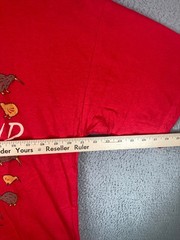 New Zealand Kiwi Bird Shirt Mens Extra Large Red AOP Graphic Made In New Zealand