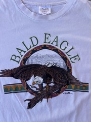 Vintage Bald Eagle Shirt Size Large 1994 Hazelwoods Nature Habit 90s Animal Tee