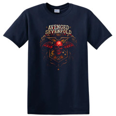 Skull Wings Retro Rock Heavy Metal Band Album Cover T Shirt w/ Tee