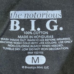 Biggie Smalls Brooklyn Mint Shirt Mens Medium Black Life After Death Tee Tagless
