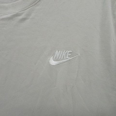 Nike Sportswear Club Tee Mens Medium Light Bone White Cotton T-Shirt AR4997-073