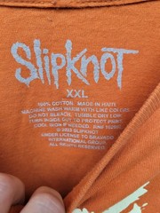 Slipknot Double Side Graphic Authentic Merch Short Sleeve Tee XXL T-shirt Orange