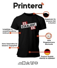It escalates eh saying party carnival JGA funny beer after work men’s T-shirt